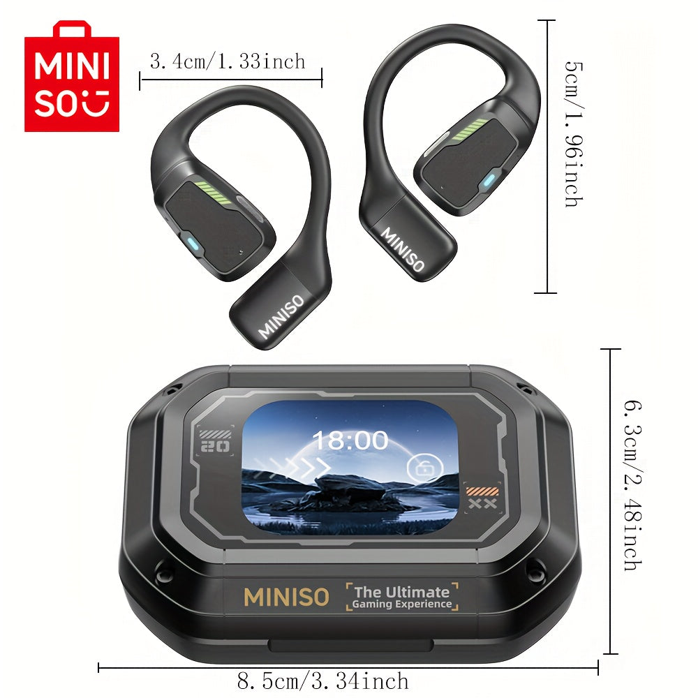 MINISO M98 AI Translation Wireless Earbuds Open Ear Earphones Support 135 Languages Real Time Translation .