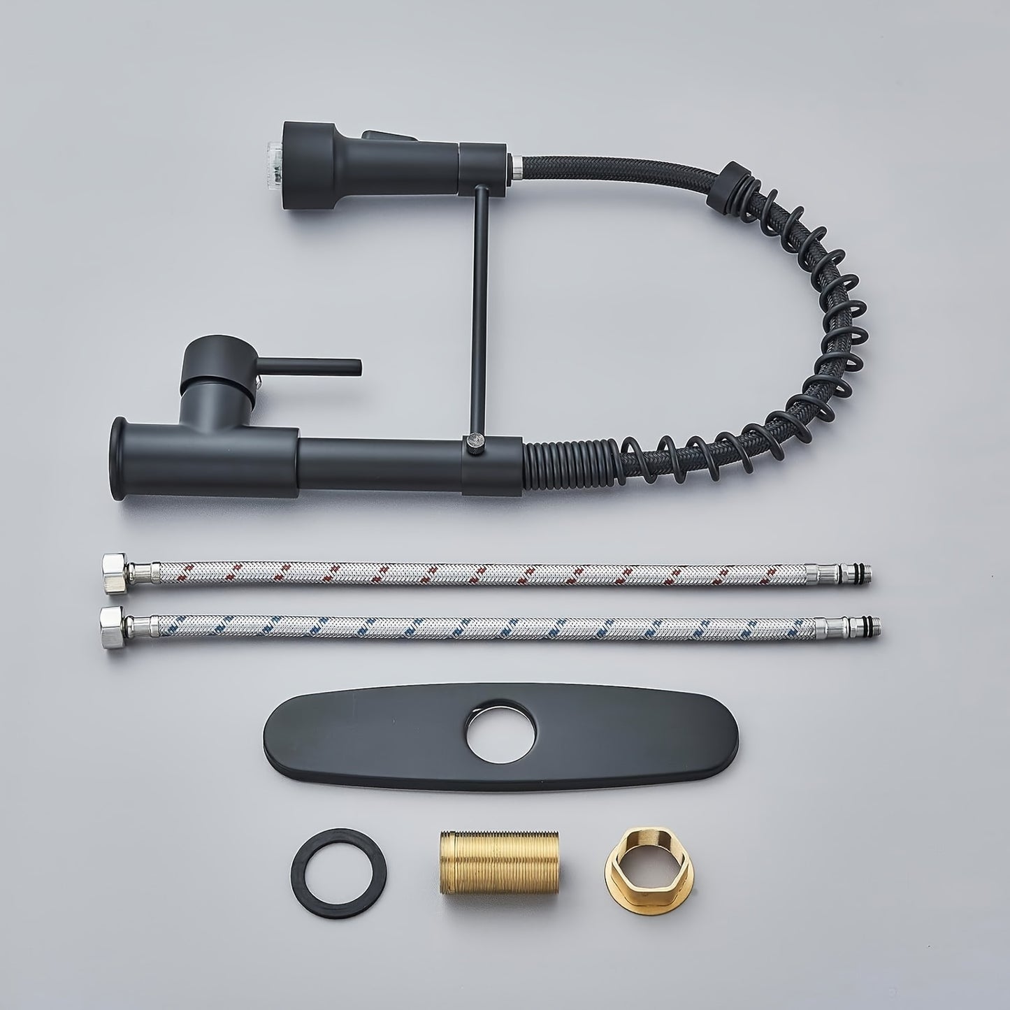 Matte Black LED Kitchen Faucet