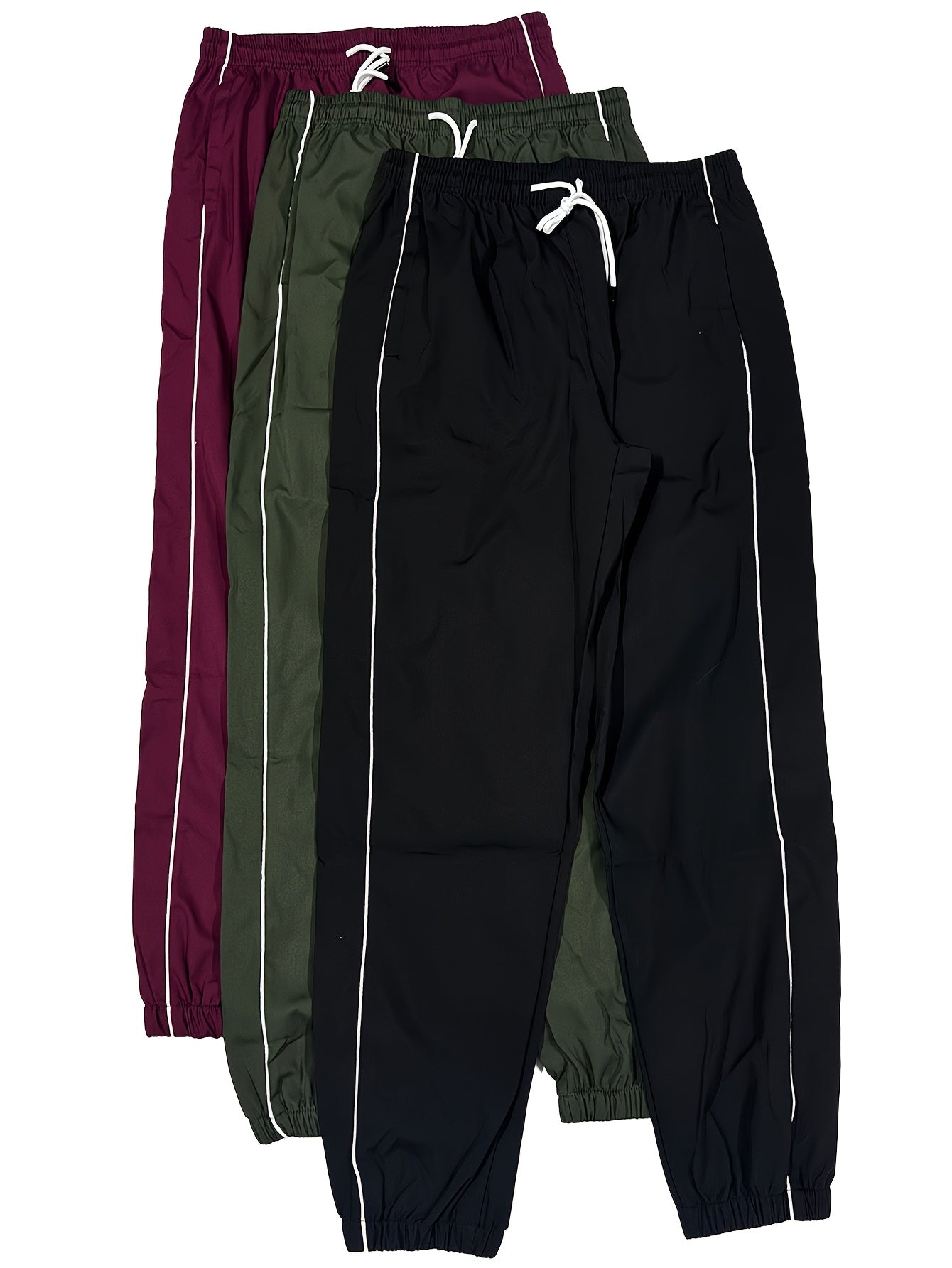 3pcs Men'S Casual Jogger Pants .