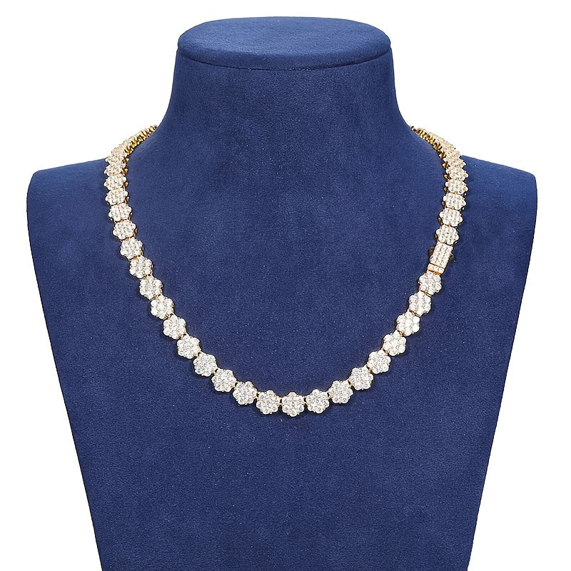 1pc S925 Silver 0.1 Carat Moissanite Sunflower Necklace Unisex .