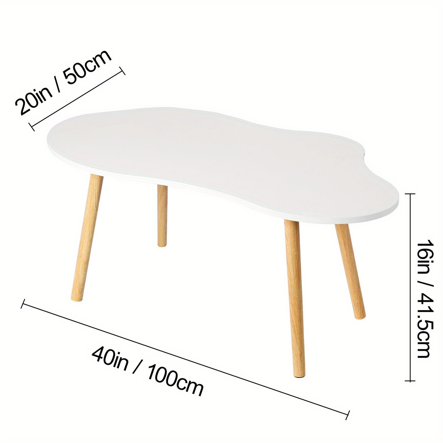 [Modern Coffee Table] Minimalist Cloud Shaped Coffee Table