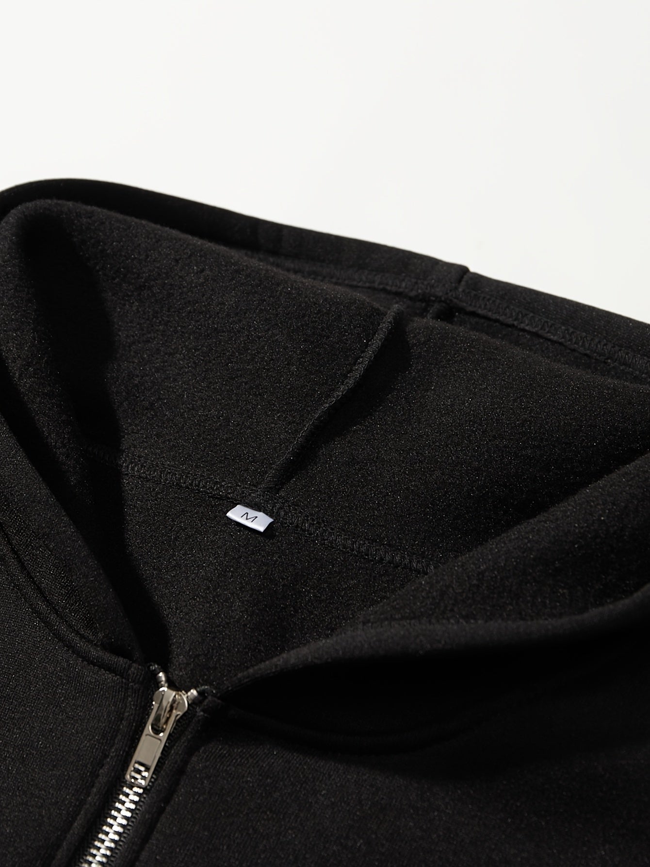 Men'S Black Hooded Zip-Up Sweatshirt with NYC Graphic