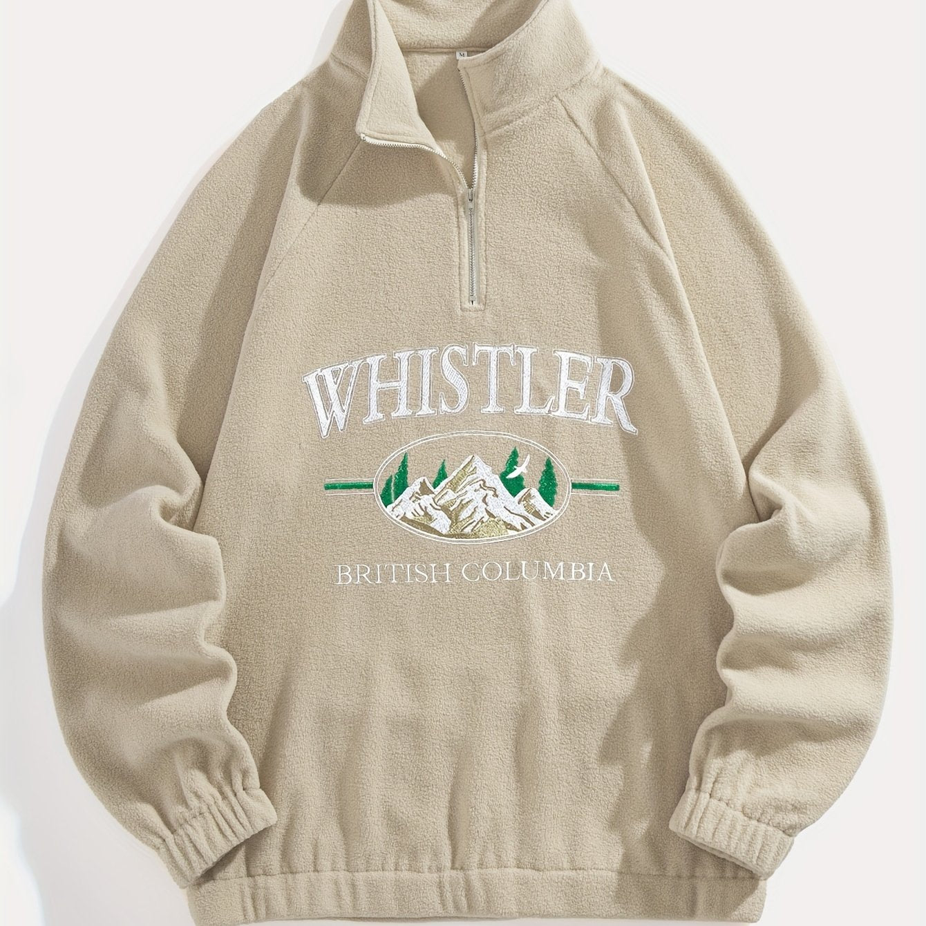 Men's Mountain Embroidery Graphic Print Sweatshirt.