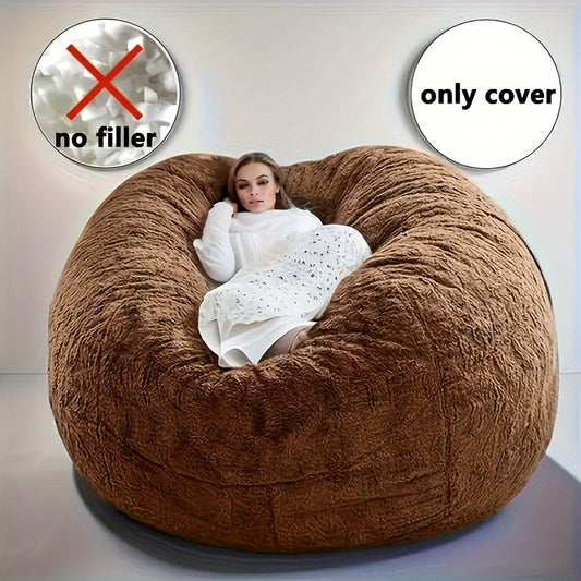 Large Round Soft Bean Bag Chair Cover