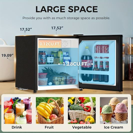 1.6 Cu.Ft Compact Refrigerator Mini Fridge with Energy Efficient .