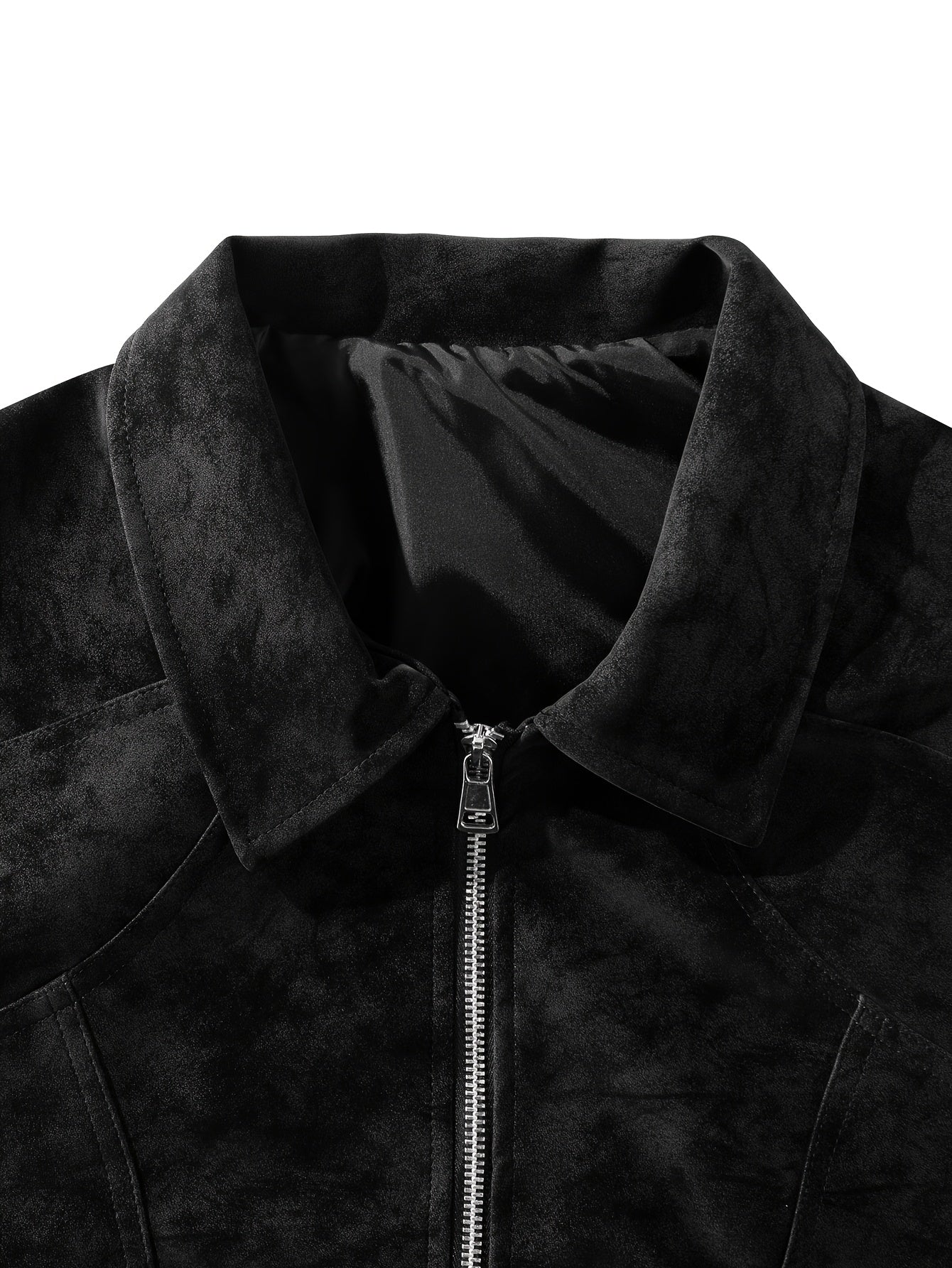 Men'S Vintage-Inspired Bomber Jacket .