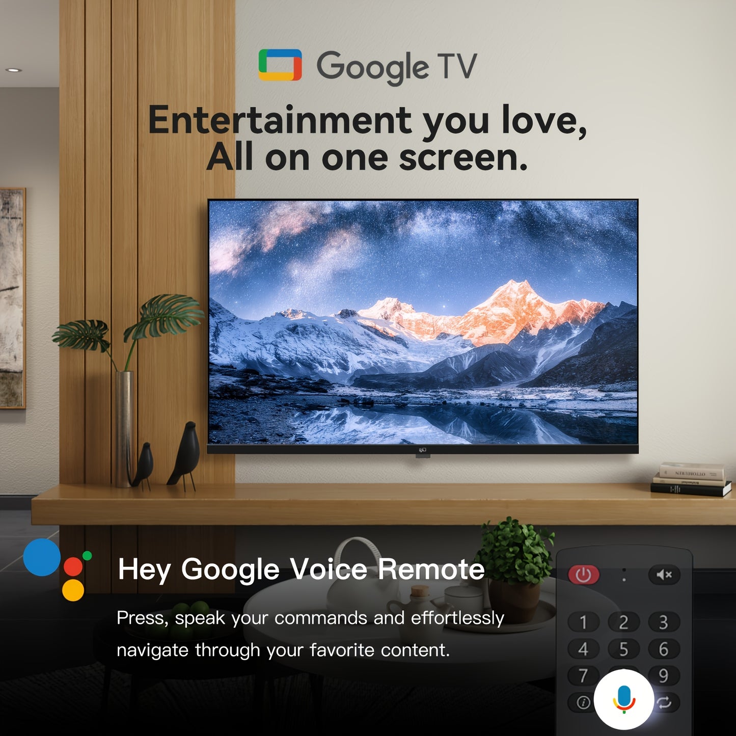 FPD 40 Inch Smart TV Google TV 1080P Full HD, with Built In Google Play And Google Cast, HDR 10, Audio, Voice Remote, Streaming Live TV ( Palette Series, CG40-P3, Model 2025)