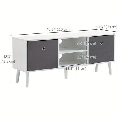 HOMCOM TV Stand for 50 Inch TV .