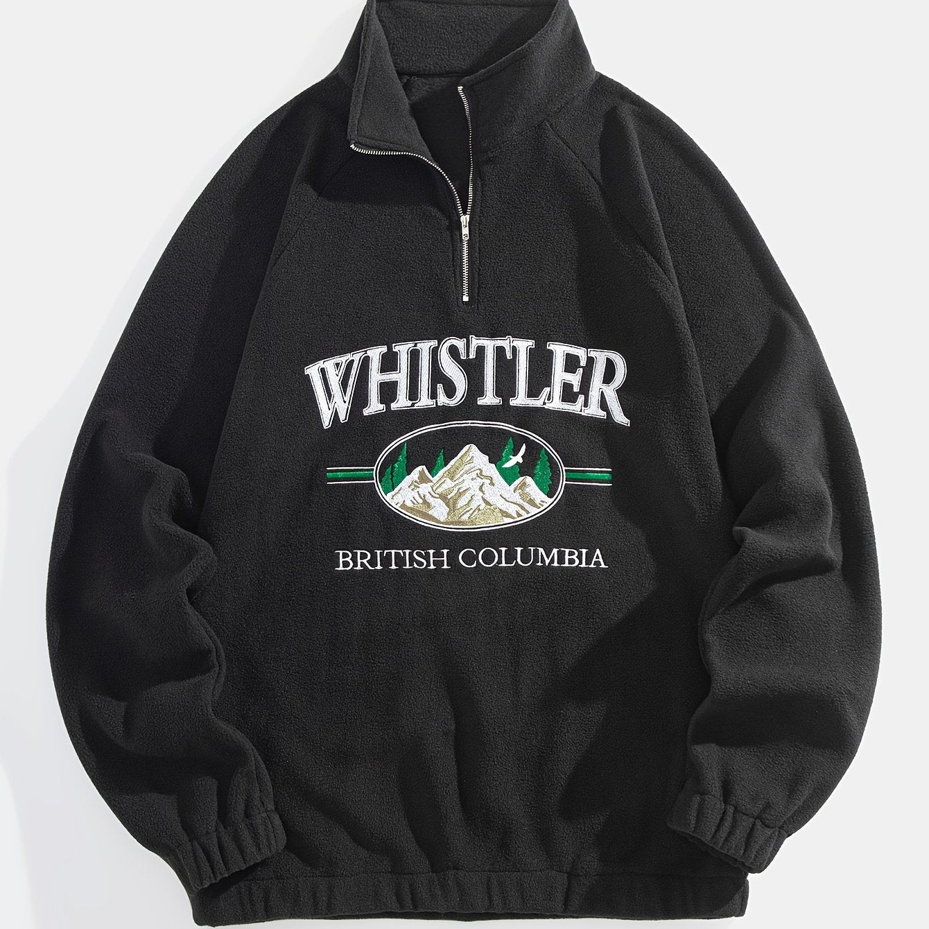 Men's Mountain Embroidery Graphic Print Sweatshirt.