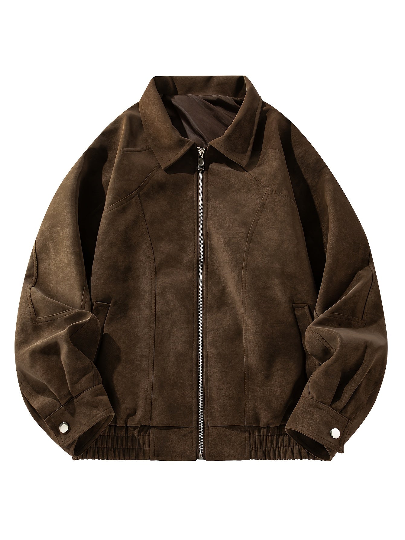 Men'S Vintage-Inspired Bomber Jacket .
