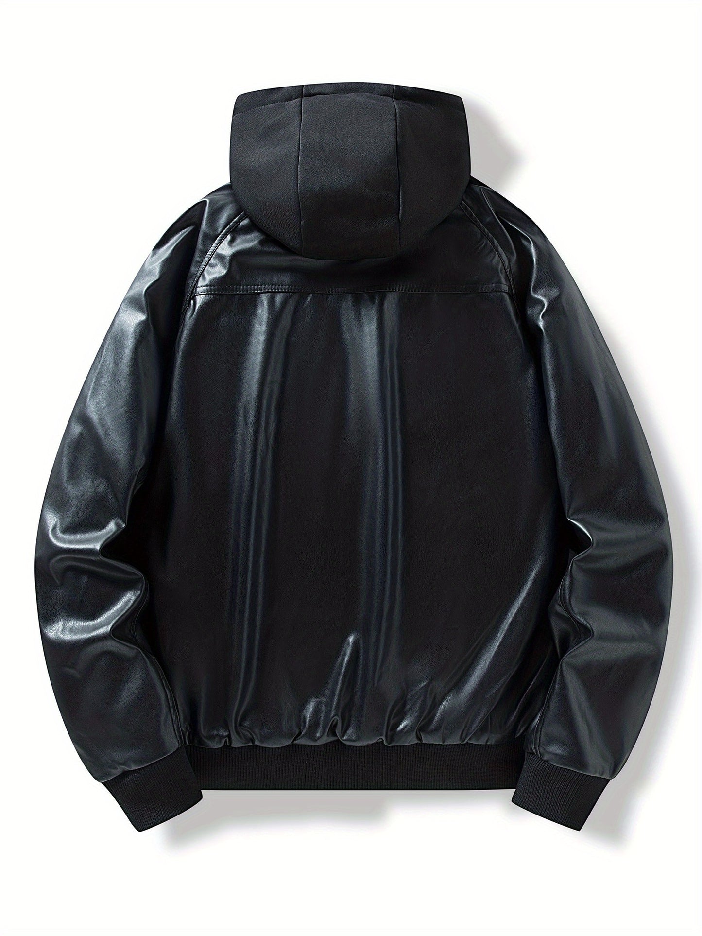 Men's Bomber Jacket with Hood .