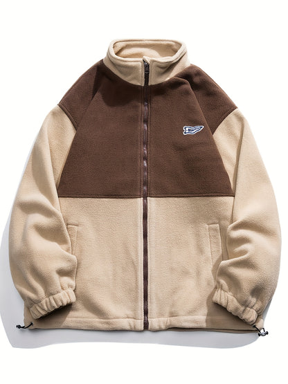 Stylish Men's Color Block Jacket .