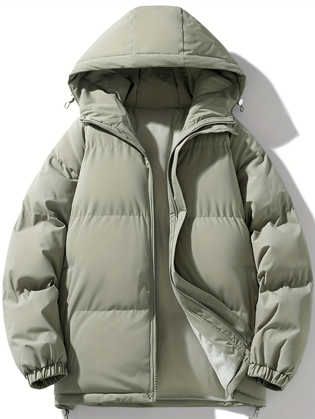 Windproof Polyester Men's Casual Hooded Jacket .