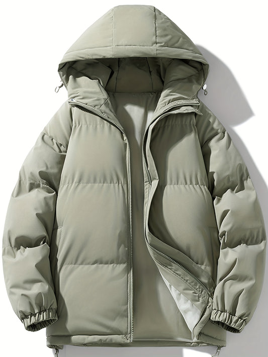 Windproof Polyester Men's Casual Hooded Jacket .