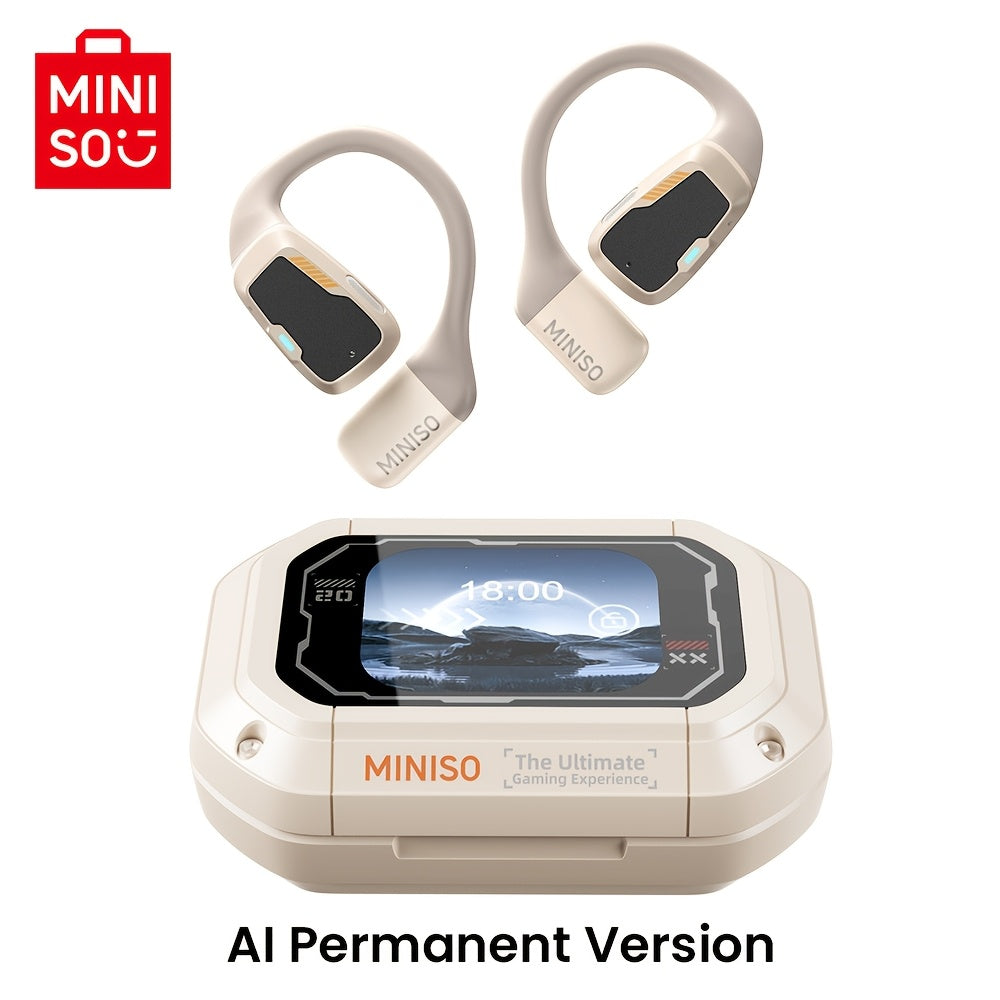 MINISO M98 AI Translation Wireless Earbuds Open Ear Earphones Support 135 Languages Real Time Translation .