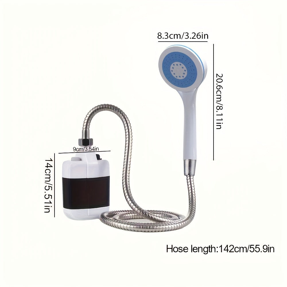Portable Camping Shower, USB Rechargeable Outdoor Camping Shower Pump .