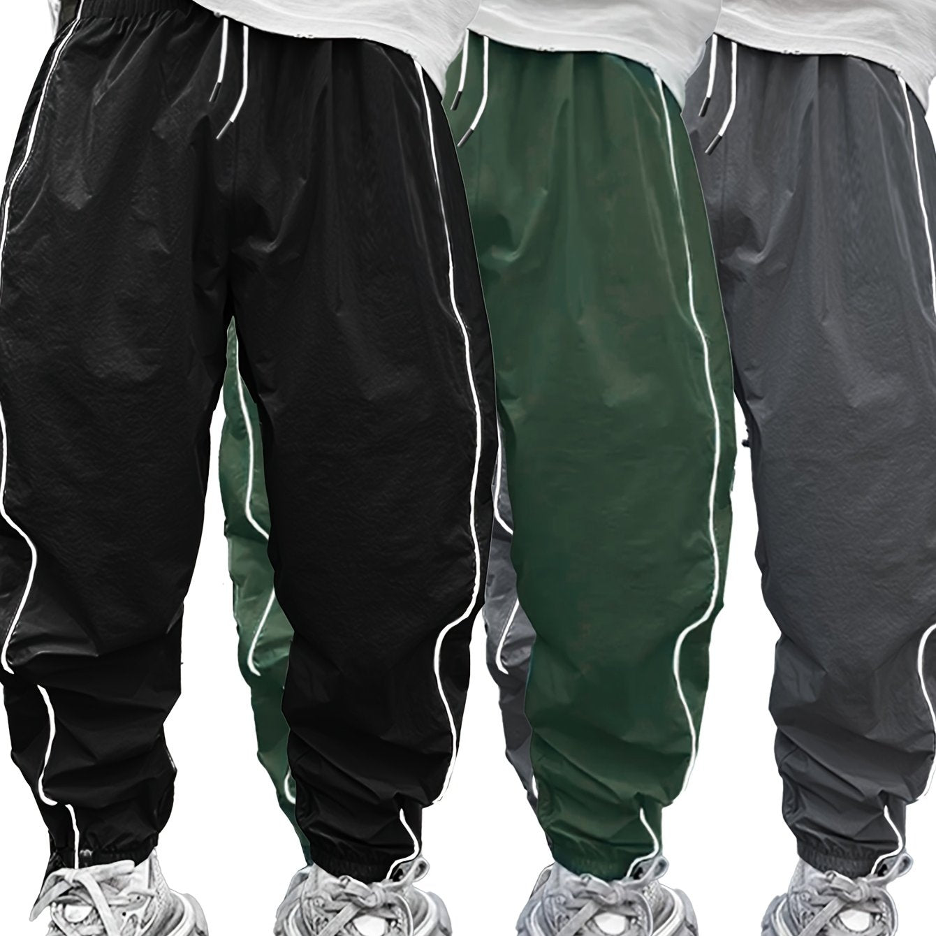 3pcs Men'S Casual Jogger Pants .