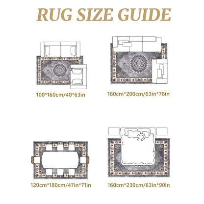 1pc Luxury Velvet Area Mat .