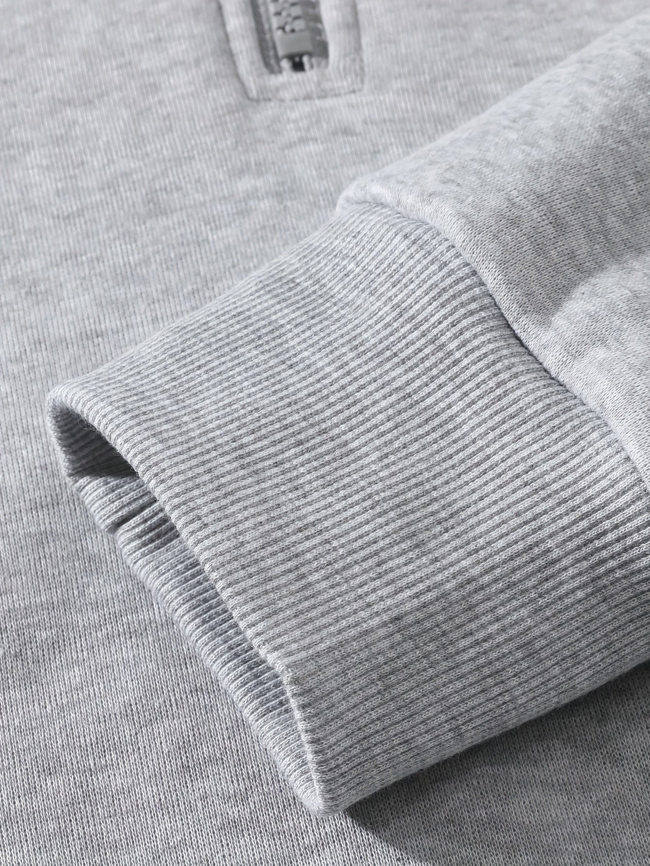 Men's Casual Solid Color Half-Zip Hooded Sweatshirt