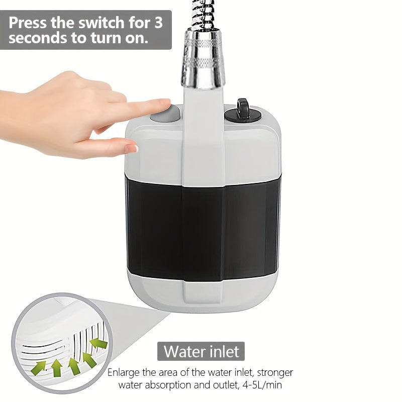 Portable Camping Shower, USB Rechargeable Outdoor Camping Shower Pump .