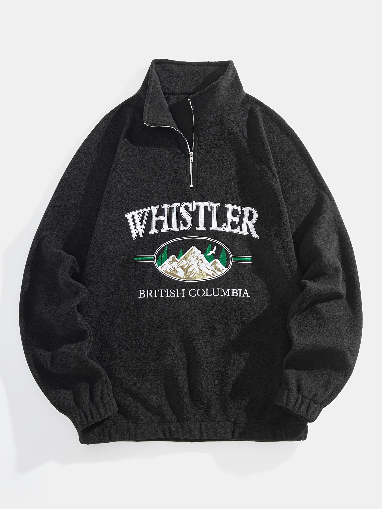 Men's Mountain Embroidery Graphic Print Sweatshirt.