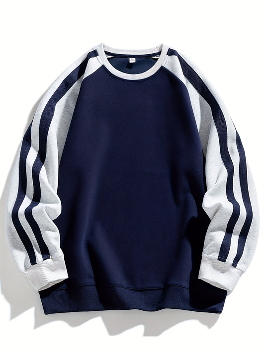 Men's Long Sleeve Crewneck Pullover Sweatshirt .