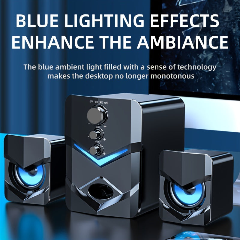 High-Quality 2.1 Stereo Desktop Speaker.