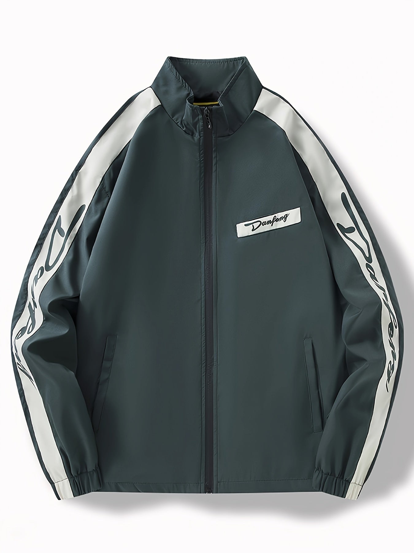 Men's Windproof Jackets With Pockets, Sports Active Top .
