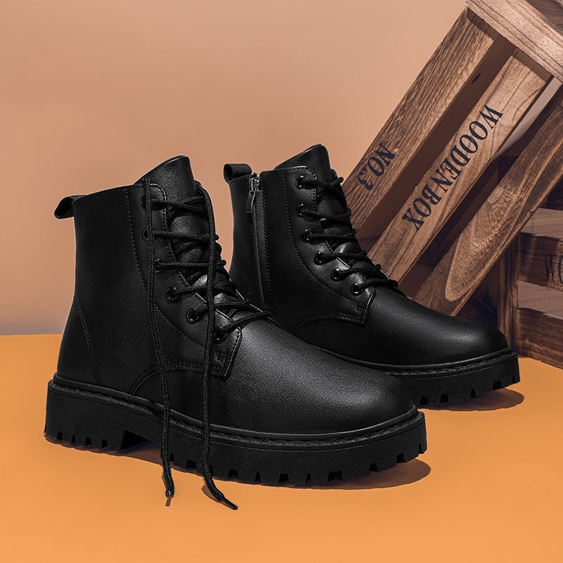 Men'S Classic Black Dress Shoes .