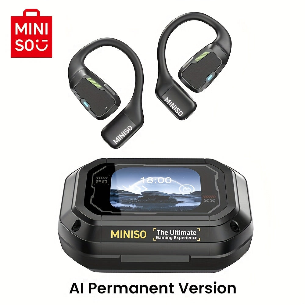 MINISO M98 AI Translation Wireless Earbuds Open Ear Earphones Support 135 Languages Real Time Translation .