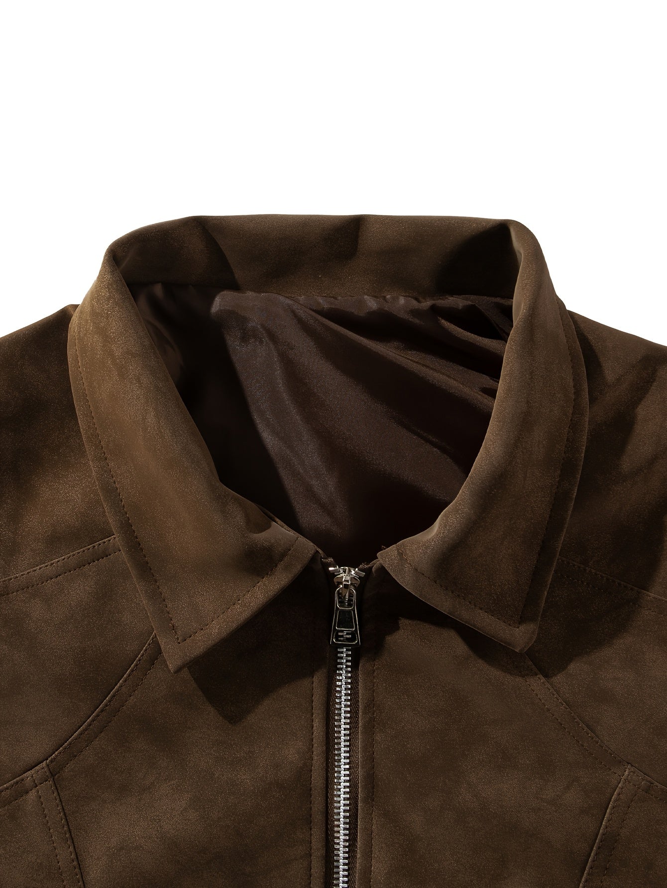 Men'S Vintage-Inspired Bomber Jacket .