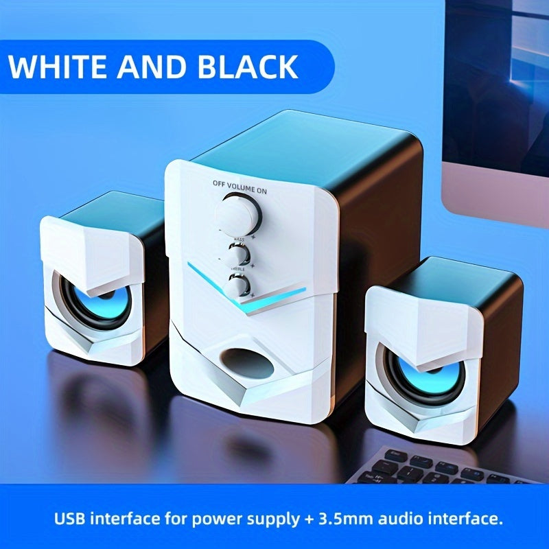 High-Quality 2.1 Stereo Desktop Speaker.