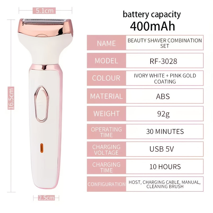 Women's 4-in-1 Hair Remover, Shaver & Trimmer .