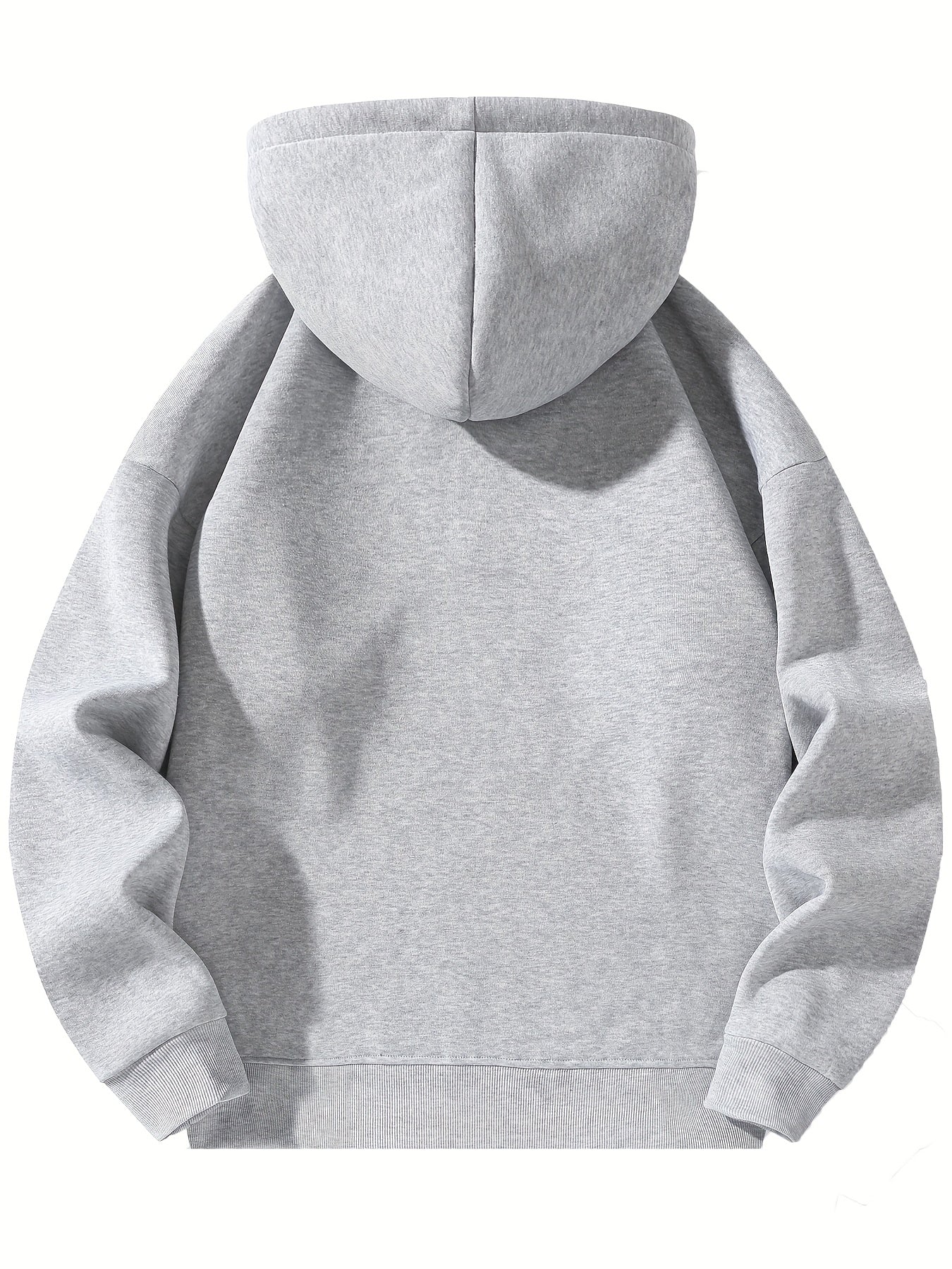 Men's Casual Solid Color Half-Zip Hooded Sweatshirt