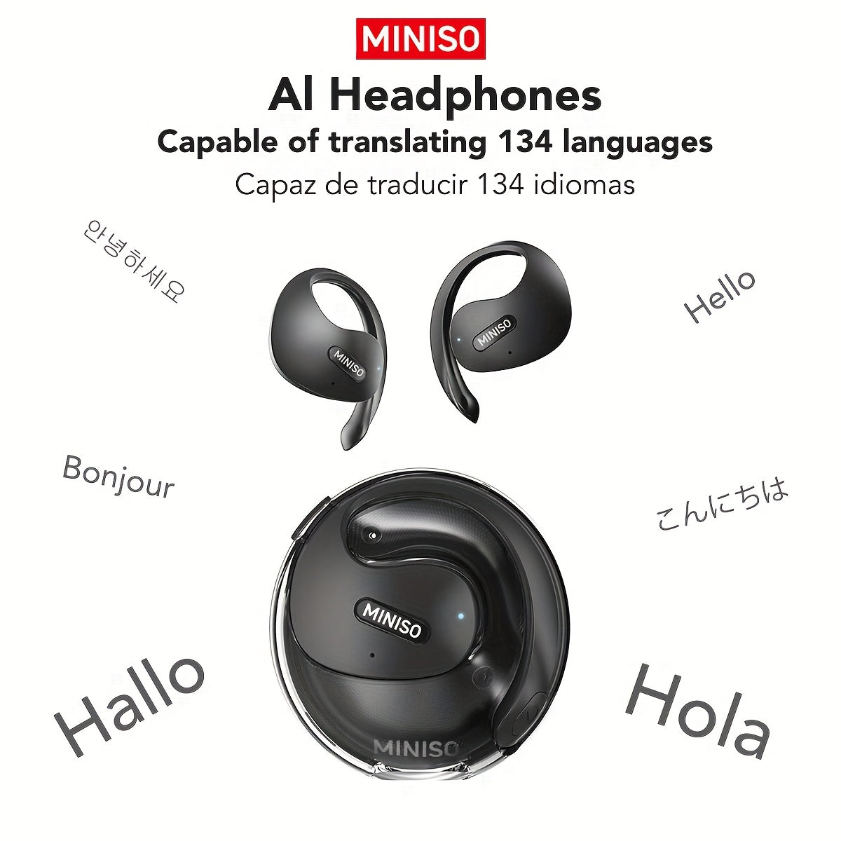 MINISO X15 Pro Wireless Earbuds - Intelligent Translation, Noise Cancellation.