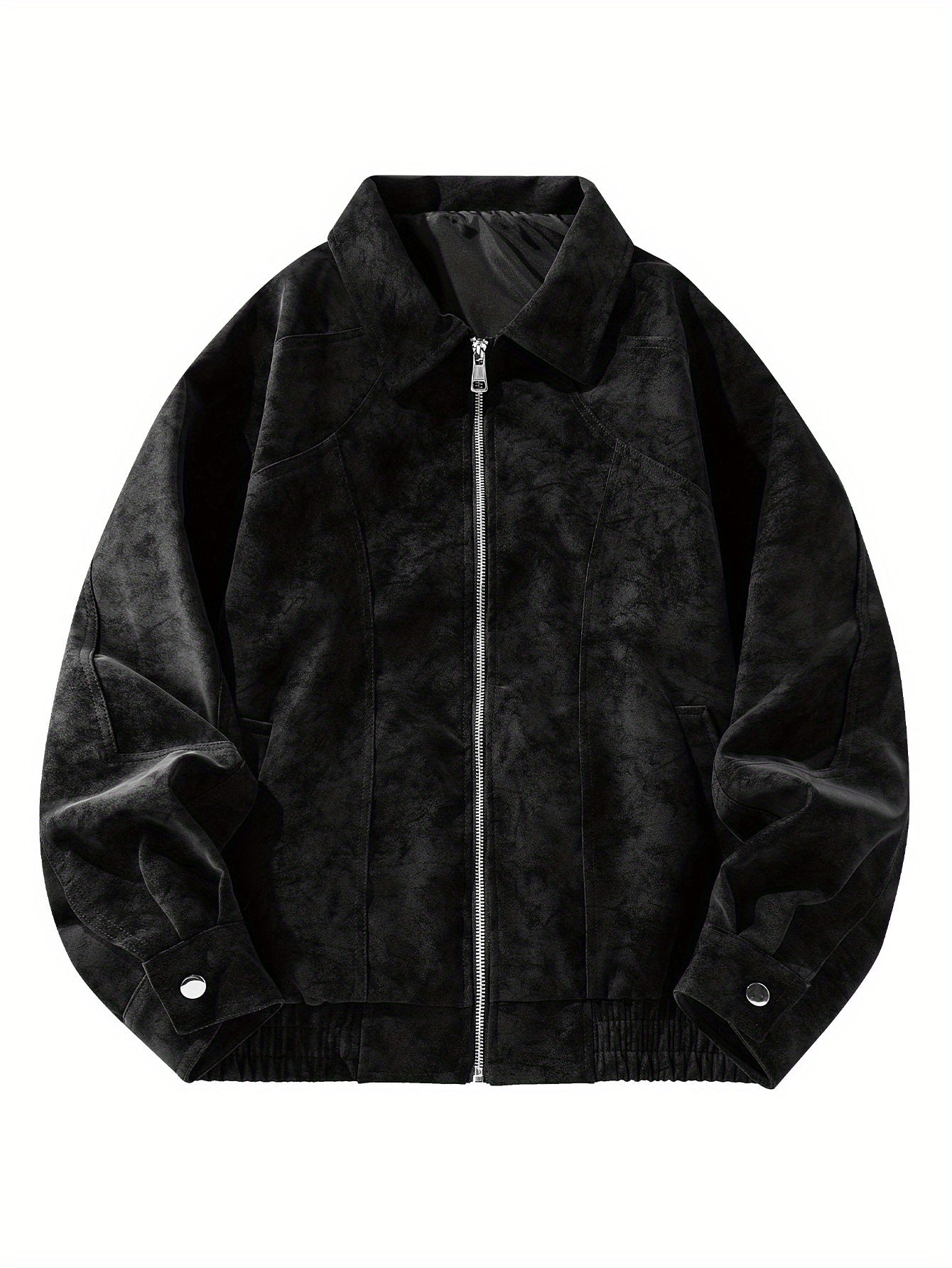 Men'S Vintage-Inspired Bomber Jacket .