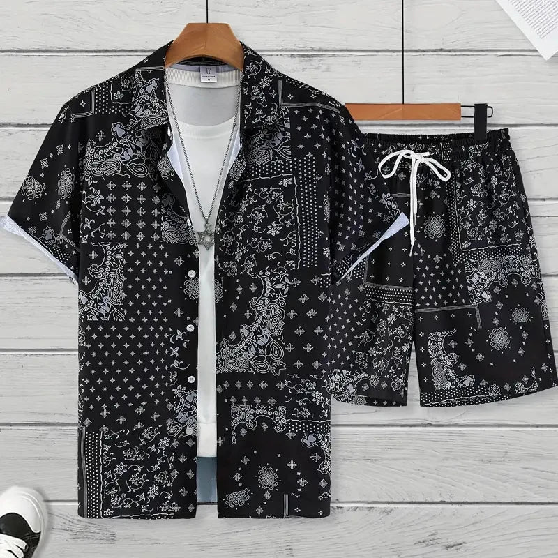Hawaii Beach Holiday Mens Shirt Short .