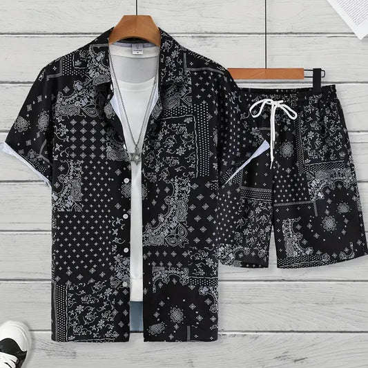 Hawaii Beach Holiday Mens Shirt Short .