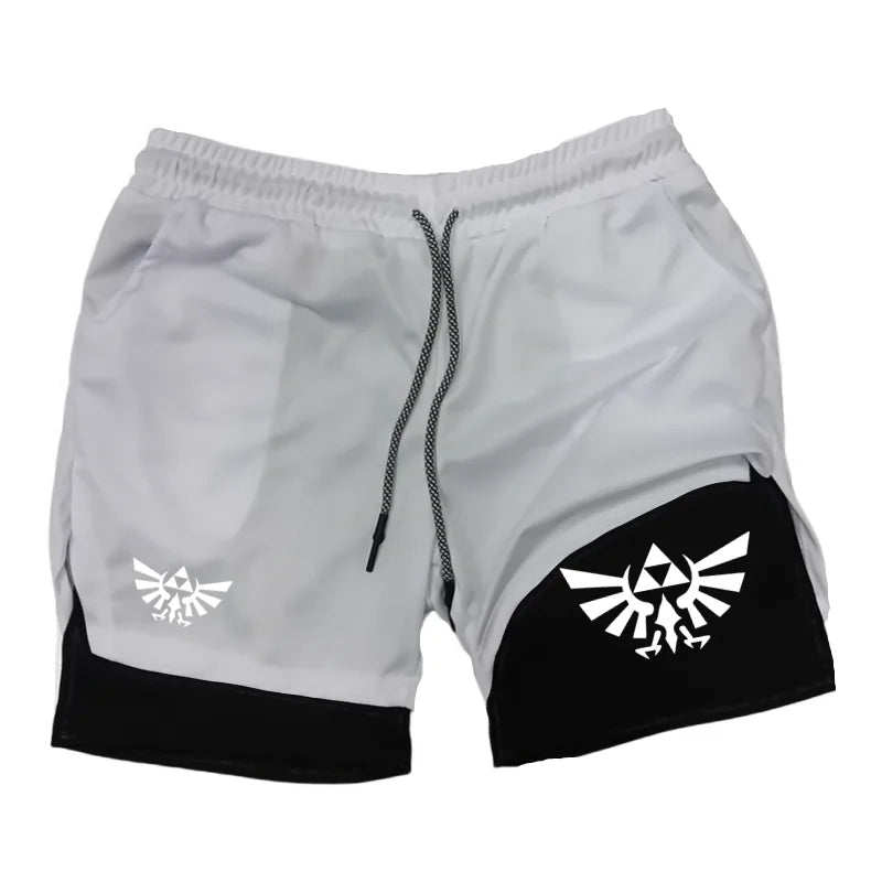 2025 Summer Z-Zelda men's double layered shorts men