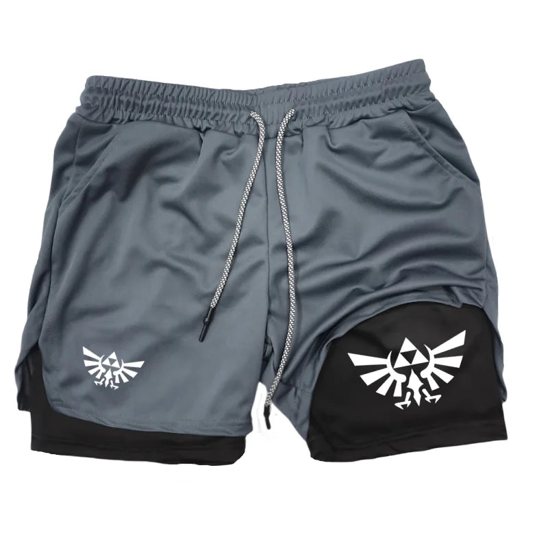 2025 Summer Z-Zelda men's double layered shorts men