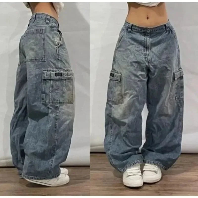 Streetwear New Fashion Oversized Print Baggy Jeans