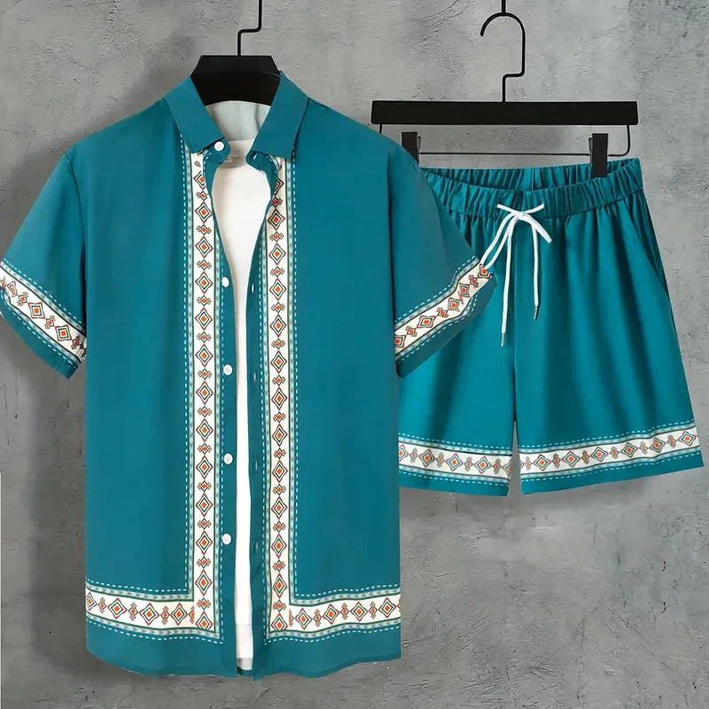 Hawaii Beach Holiday Mens Shirt Short .