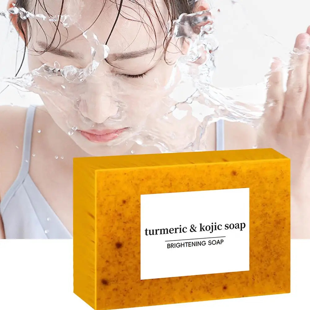 100g Turmeric Hand Made Soap, Lemon Kojic Acid Soap,
