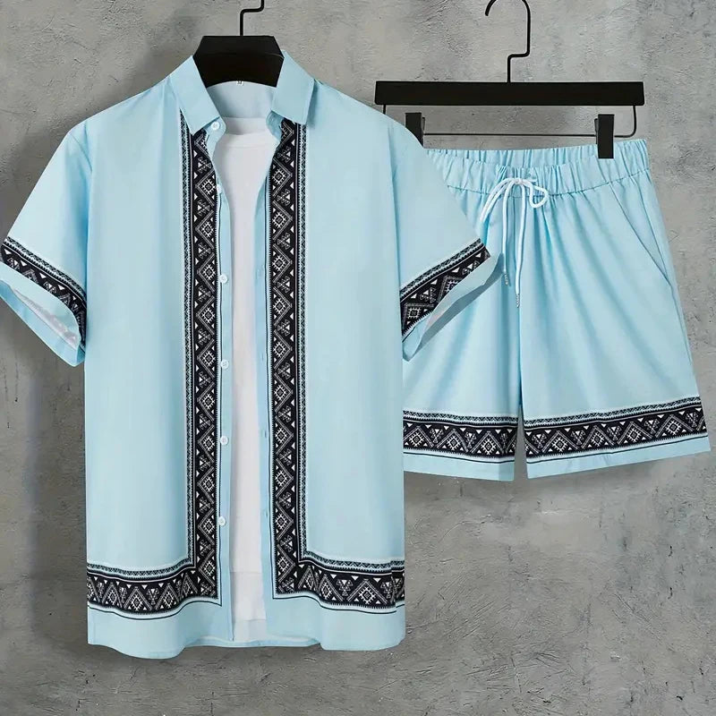 Hawaii Beach Holiday Mens Shirt Short .