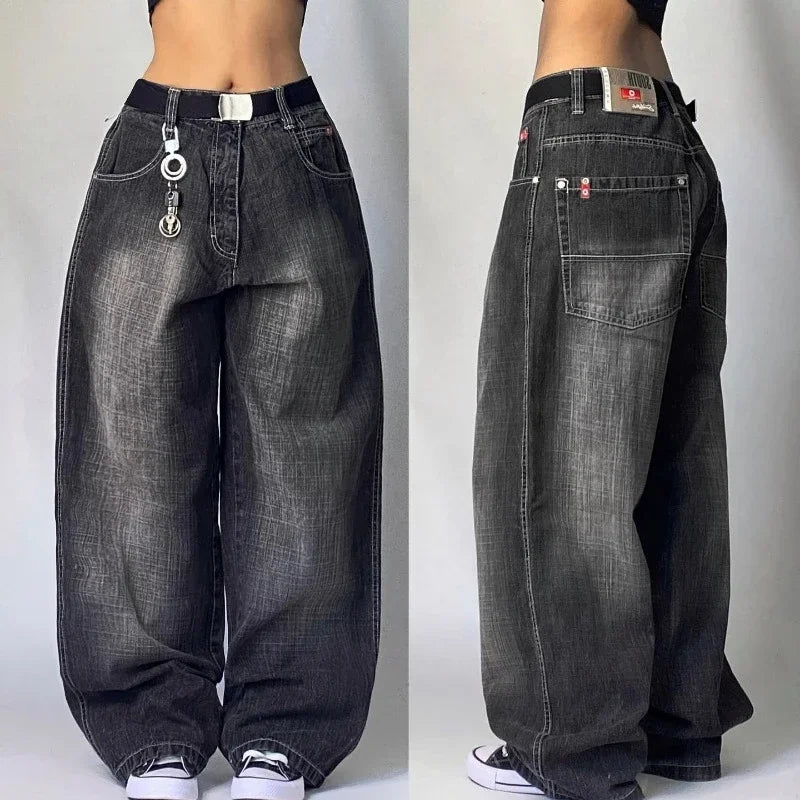 Streetwear New Fashion Oversized Print Baggy Jeans