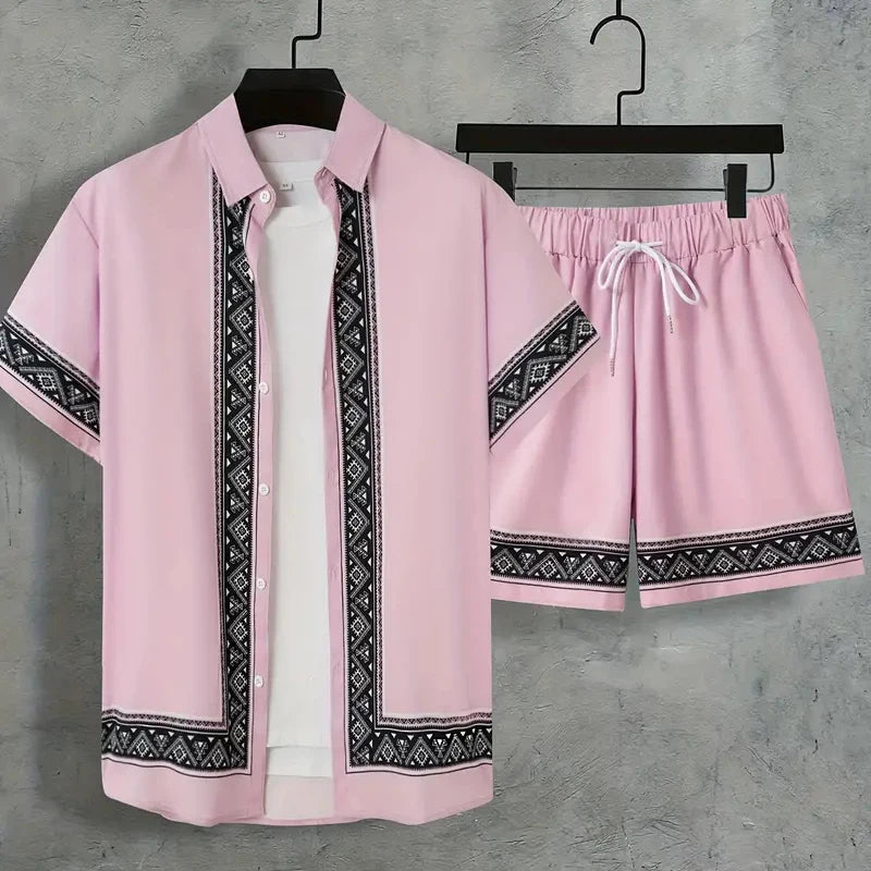 Hawaii Beach Holiday Mens Shirt Short .