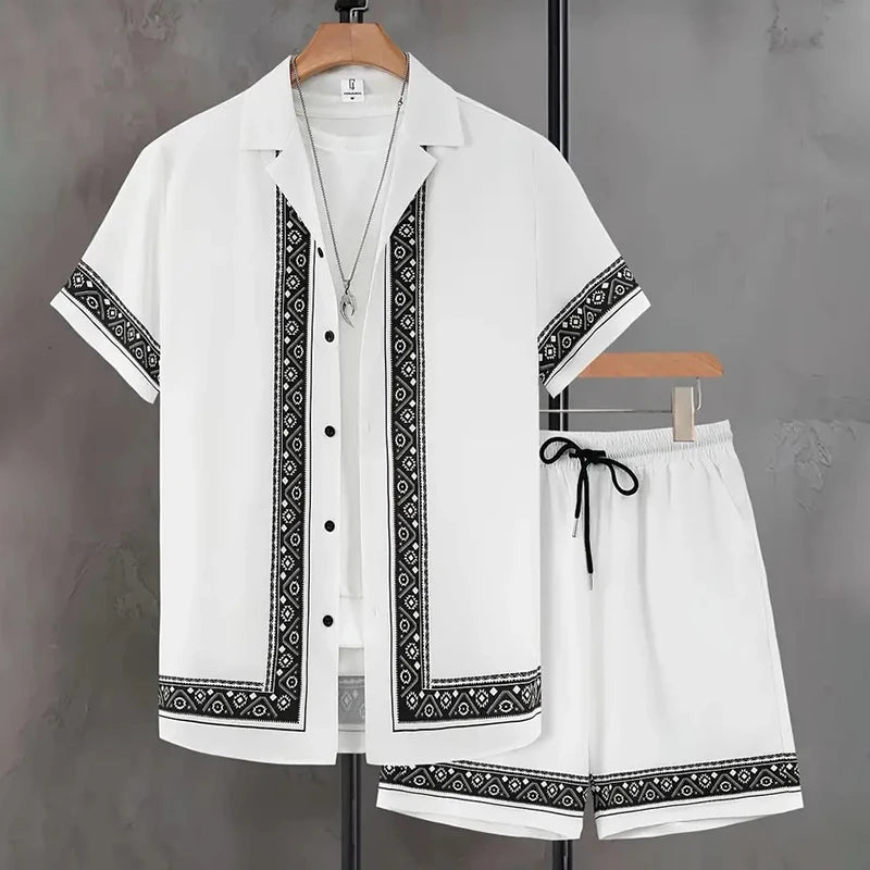 Hawaii Beach Holiday Mens Shirt Short .