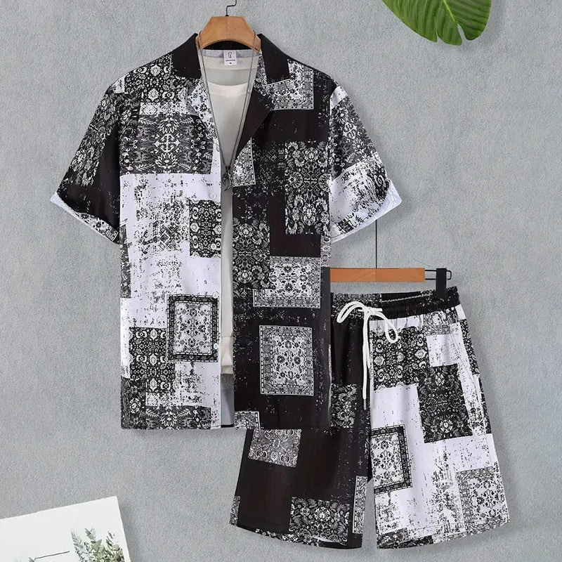 Hawaii Beach Holiday Mens Shirt Short .