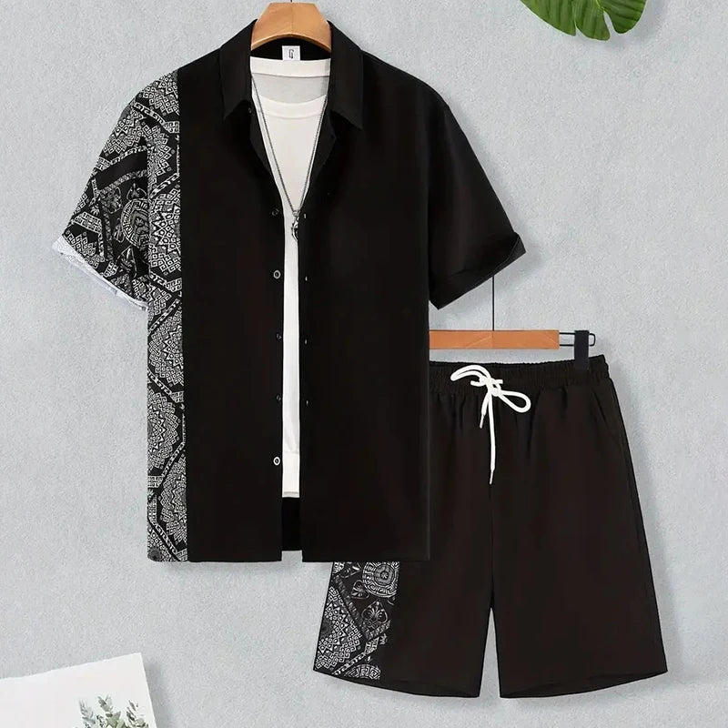 Hawaii Beach Holiday Mens Shirt Short .