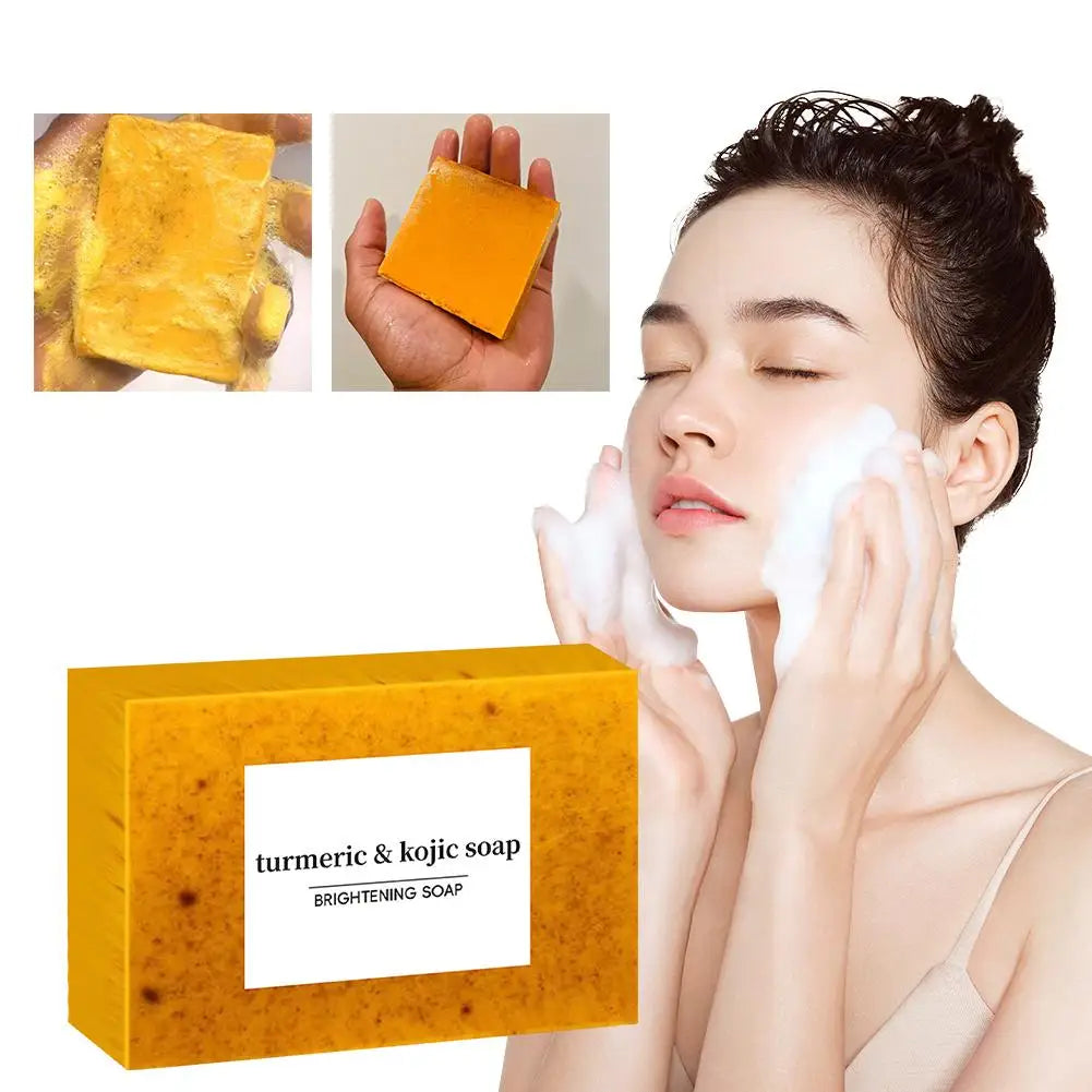 100g Turmeric Hand Made Soap, Lemon Kojic Acid Soap,